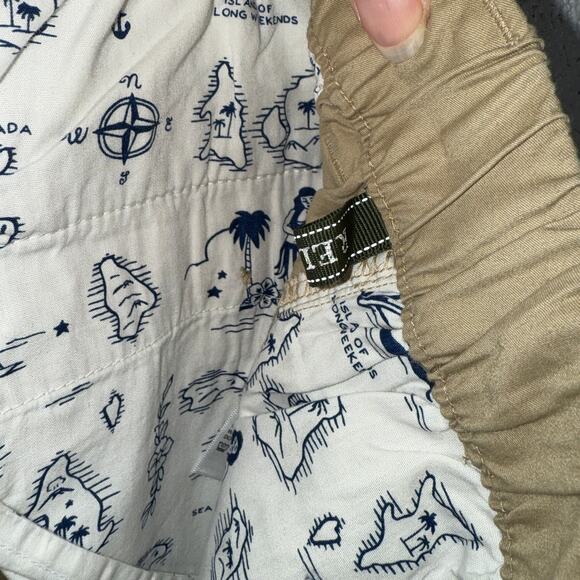 Tommy Bahama Mens Power of the Ocean Short Stone Khaki XL $90 - Picture 8 of 9